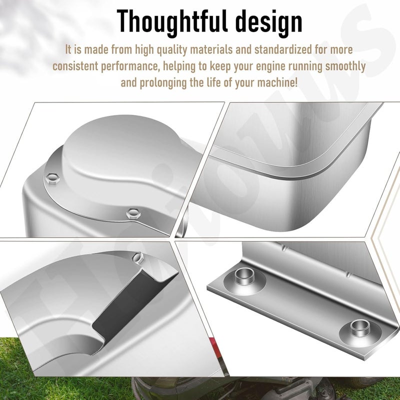 Haiouus 532188655 Muffler W/screws Compatible With Husqvarna, Craftsman, Poulan, Ariens, B&S 46" 20HP CT153 CTH194 CT154 LTH2038 CTH2038 YT3000 LT1000 lawn mowers Replaces 5321886-55 188655 580532301 - Image 5